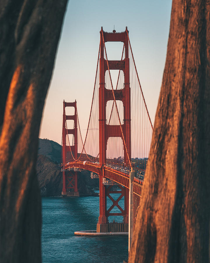 Golden Gate Bridge Sunset #1 Photograph by Zeyu Wang
