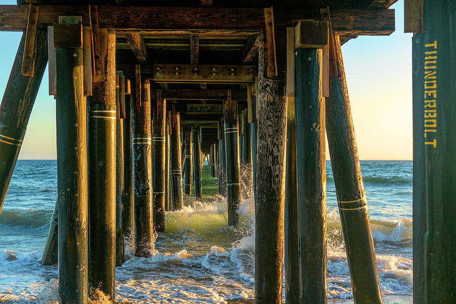 Golden Hour at Hueneme Pier 2 Photograph by Lindsay Thomson