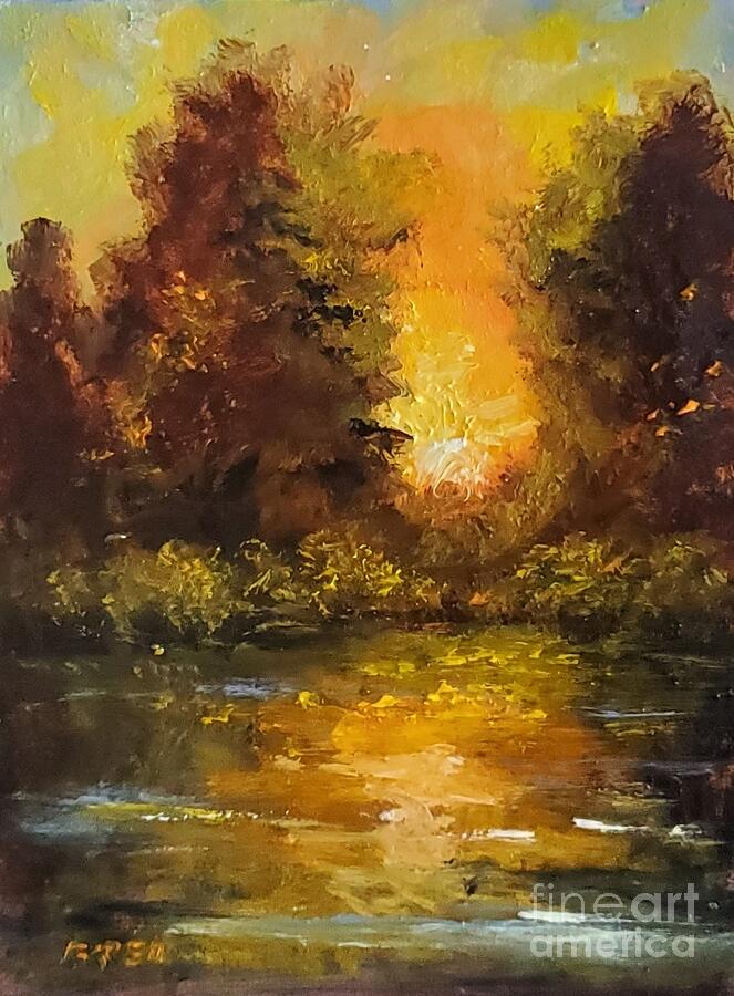 Golden Moment #2 Painting by Fred Wilson