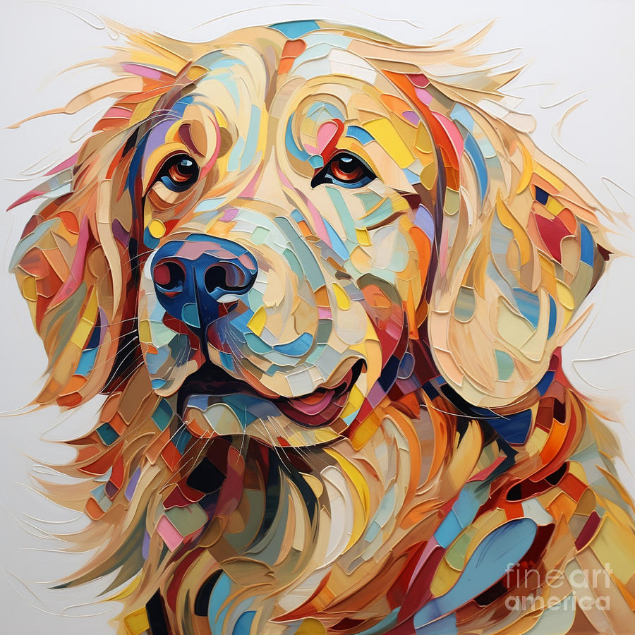 Golden Retriever Digital Art by MiilSons Outdoors - Fine Art America