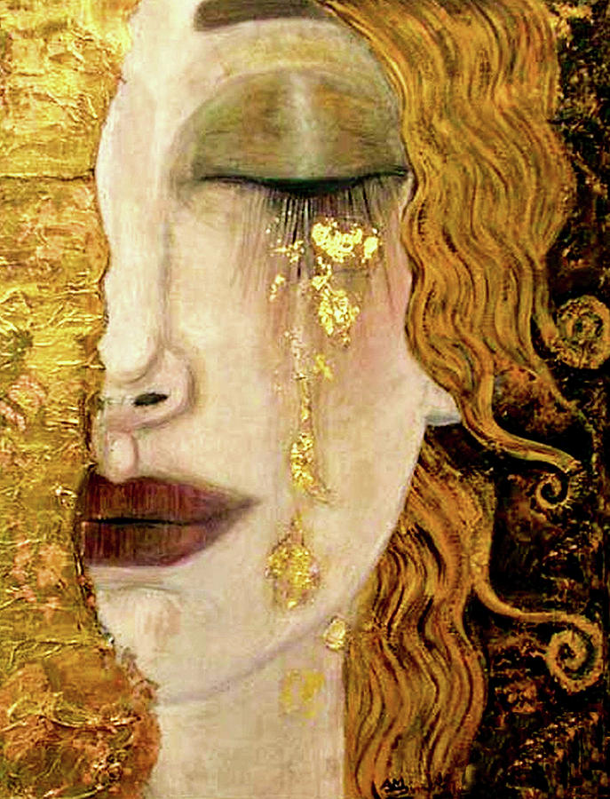 Gustav Klimt Painting - Golden tears #1 by Gustav Klimt