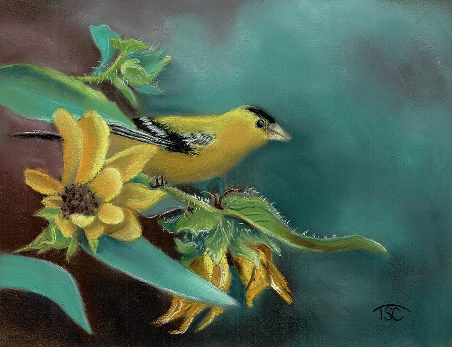 Goldfinch #1 Painting by Tammy Crawford