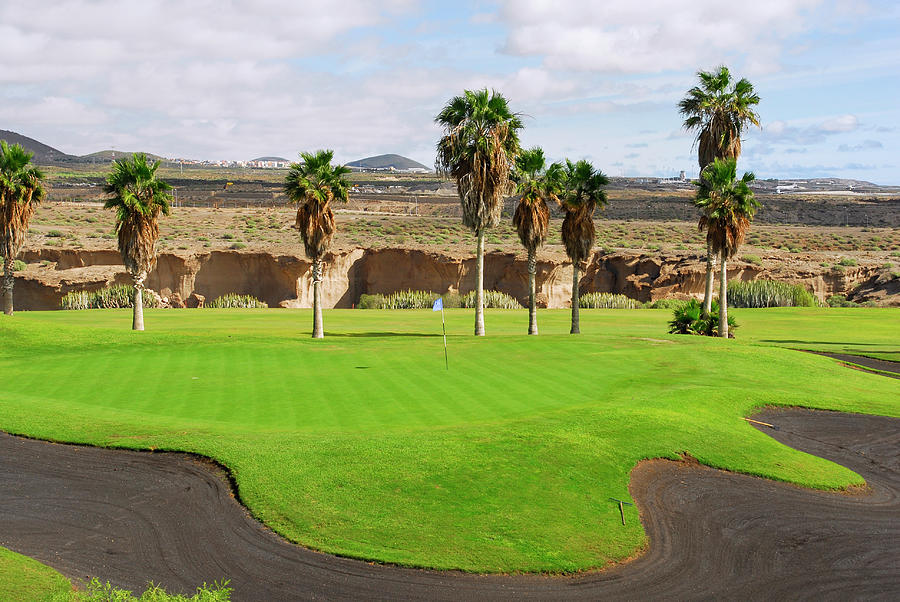 Golf course in Tenerife island, Canary islands Photograph by Severija Kirilovaite
