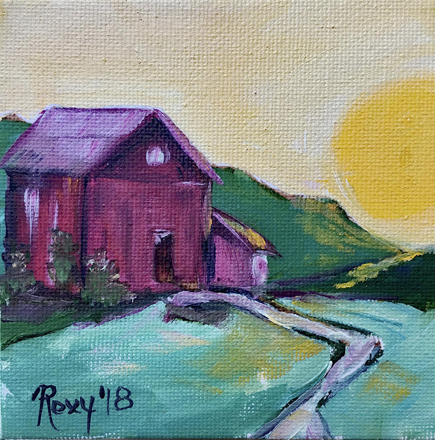 Barn Painting - Good Morning Countryside #1 by Roxy Rich