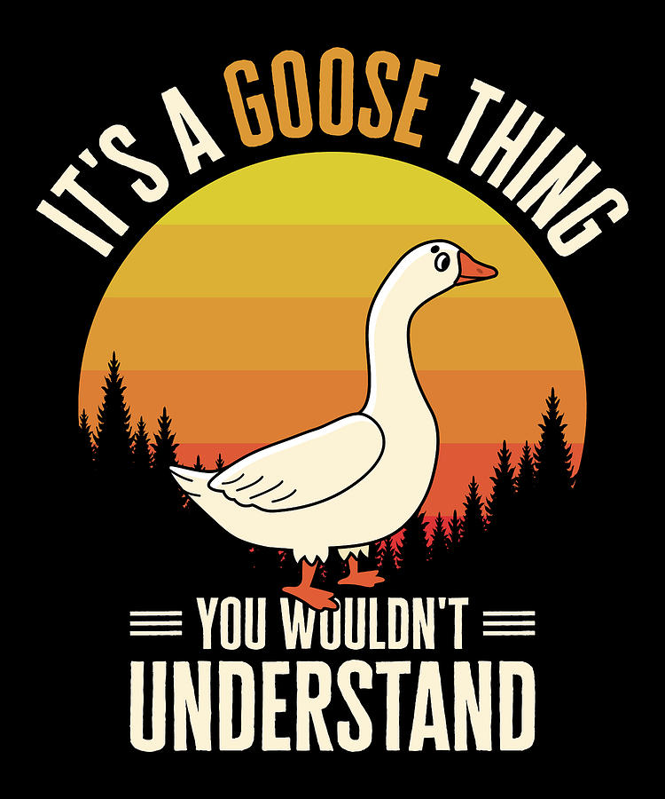 Goose Digital Art - Goose Farm Animal Goose Breeder Agriculture #1 by Toms Tee Store