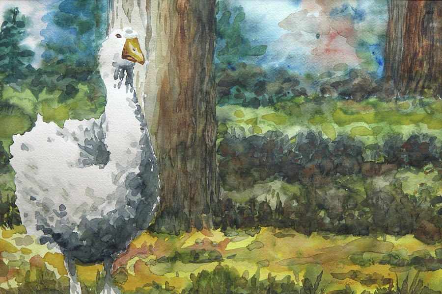 Goose Watercolor Painting By Jill Annette Johnson Pixels