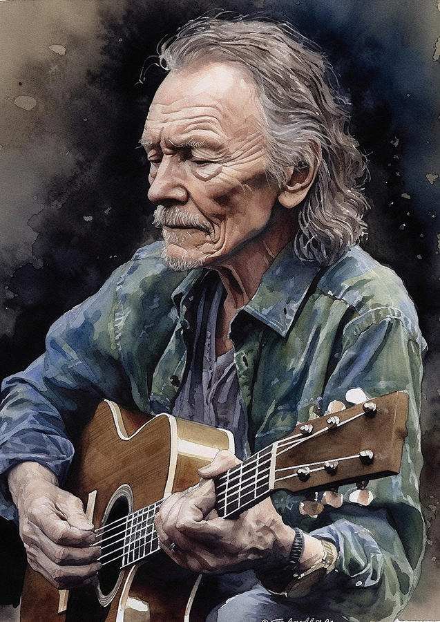 Gordon Lightfoot Digital Art By Dieu Vuong Kha - Fine Art America