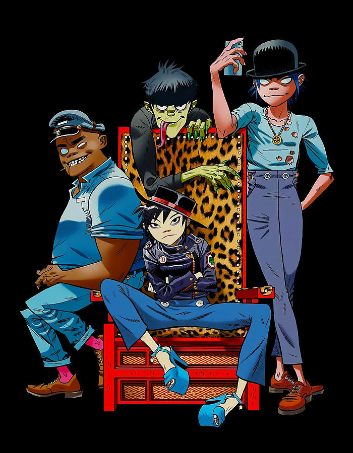 Gorillaz Band #1 Digital Art by Jordy Walls - Pixels