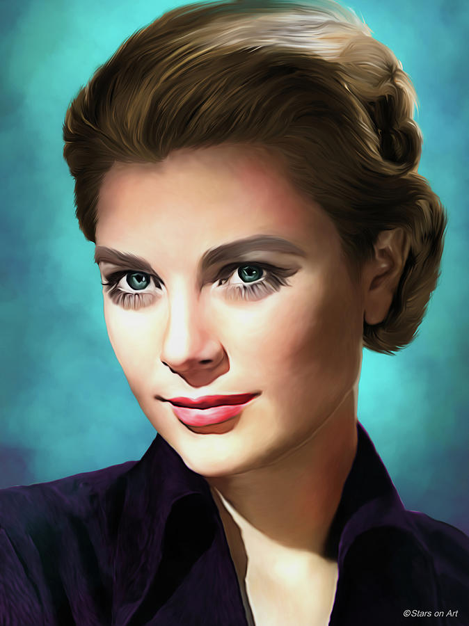Grace Kelly illustration -b1 Painting by Movie World Posters