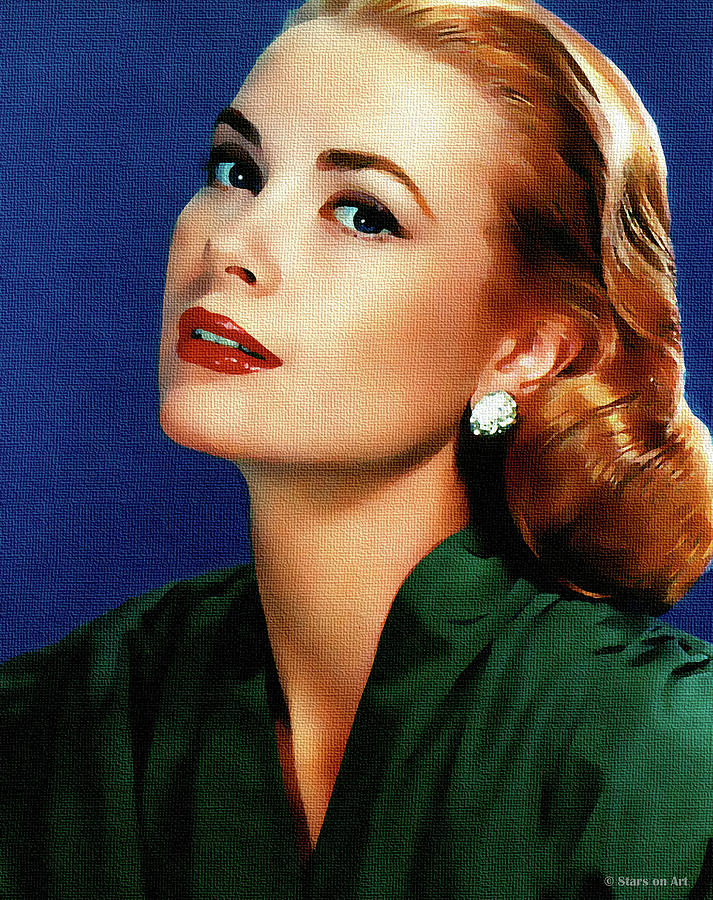 Grace Kelly #3 Painting by Movie World Posters
