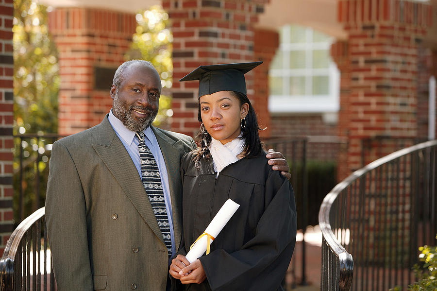 Graduate and father #1 Photograph by Comstock Images