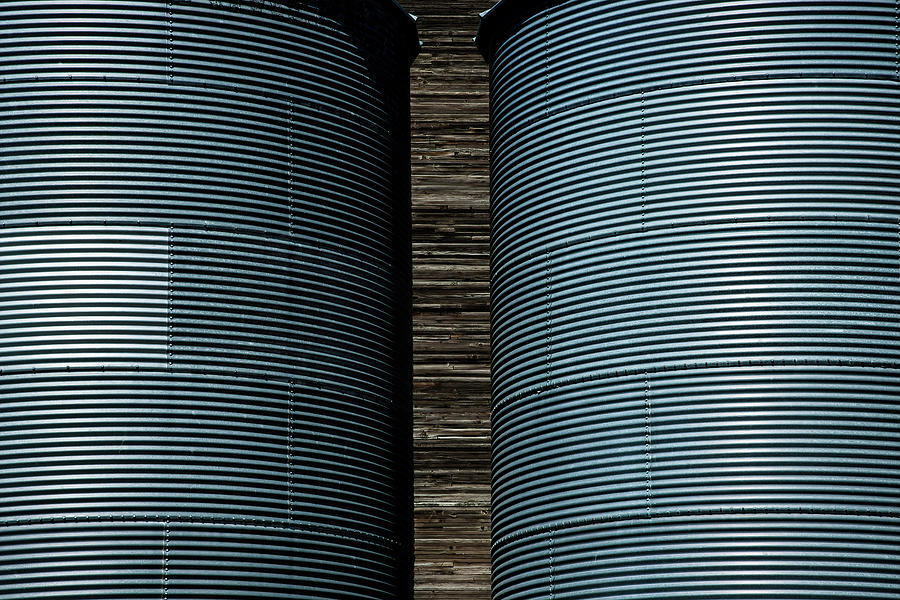 Barn Photograph - Grain Storage Bins #1 by Connie Carr