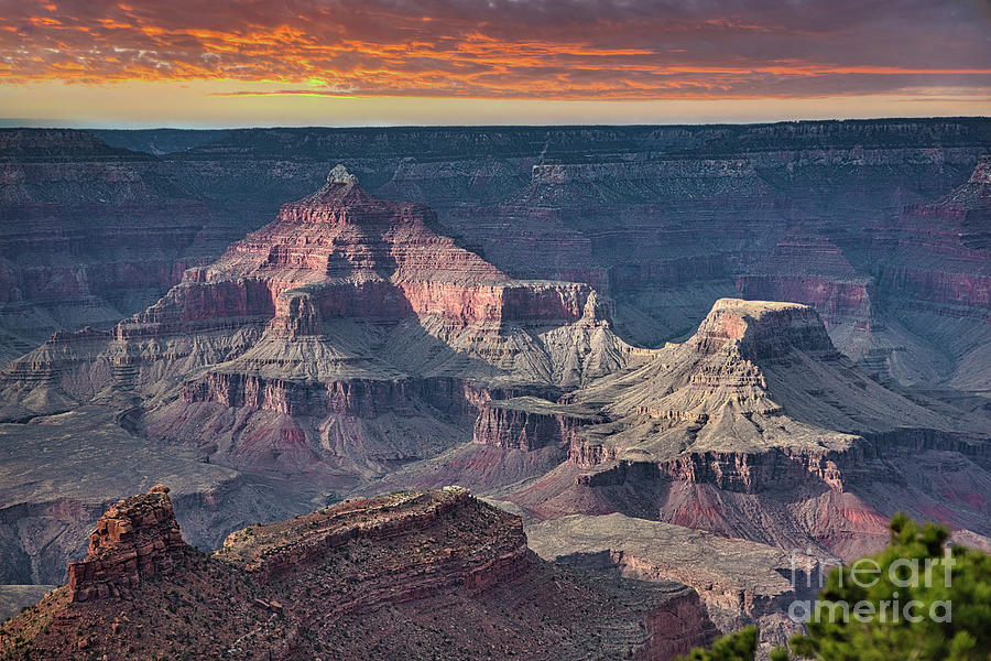 Grand Canyon Sunset  #1 Photograph by Chuck Kuhn
