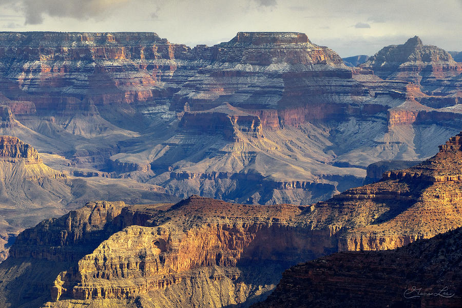 Grand Canyon Winter View  #2 Photograph by Geno Lee