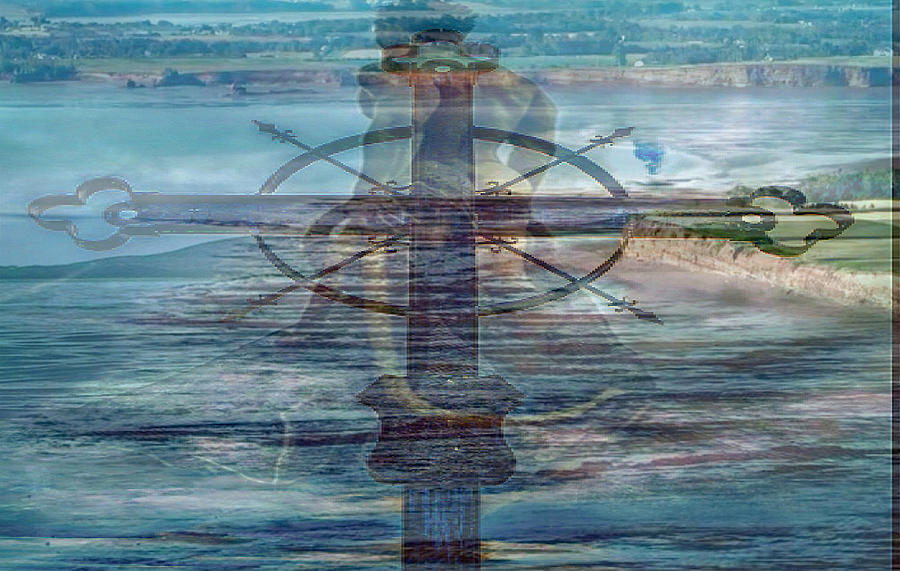 Grand Pre North Atlantic Seafarer Cross Digital Art By Claude Theriault