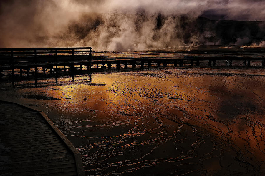 Grand Prismatic Hot Springs, Yellowstone NP #1 Photograph by Doug Wittrock