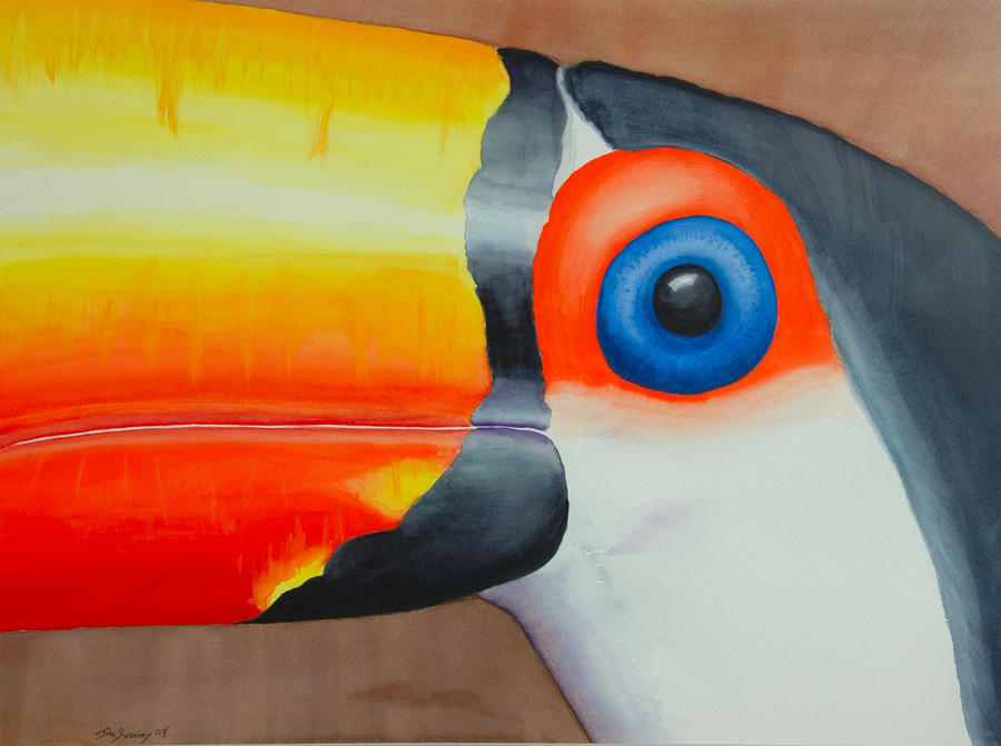 GrandPa Toucan #1 Painting by John Sweeney