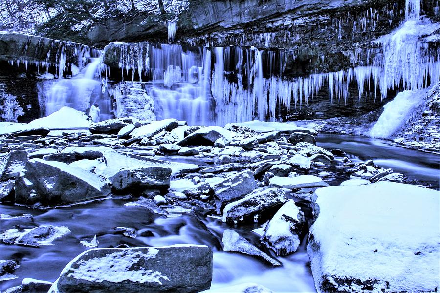Great Falls Winter 2019 Photograph by Brad Nellis
