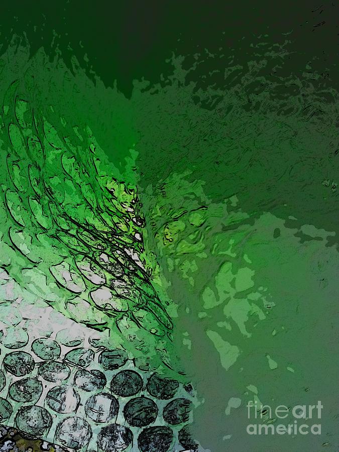 Green nebula #1 Digital Art by Scott S Baker
