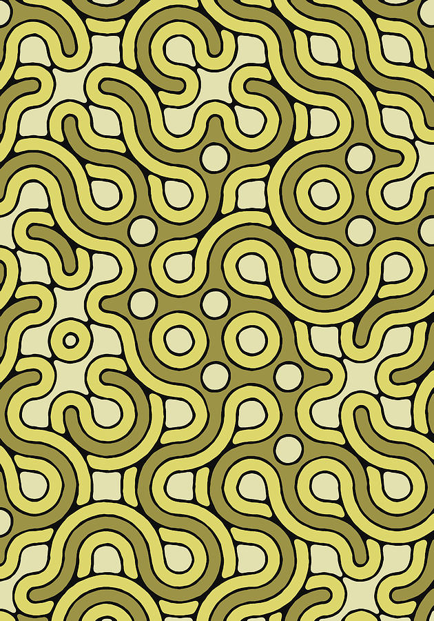 Green Pattern #1 Drawing by CSA-Printstock