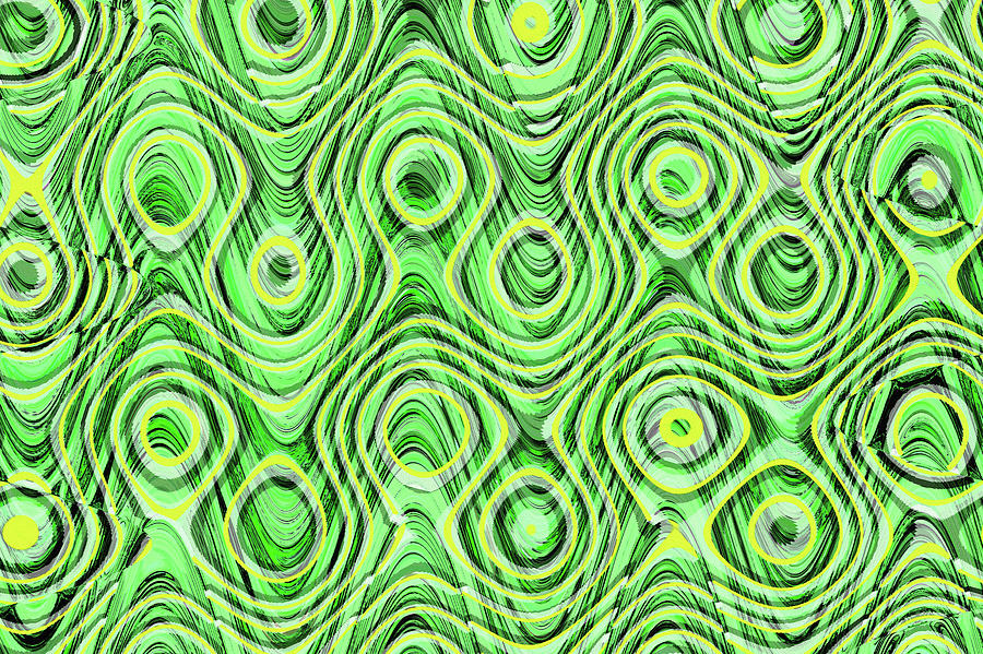 Green Screen Abstract #1 Digital Art by Tom Janca