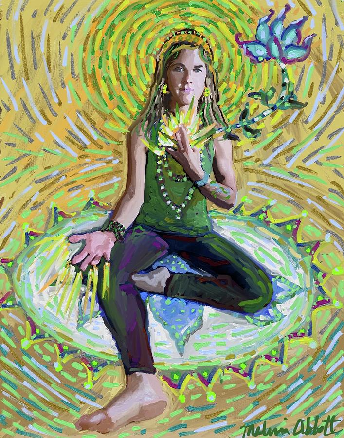 Green Tara #1 Painting by Melissa Abbott