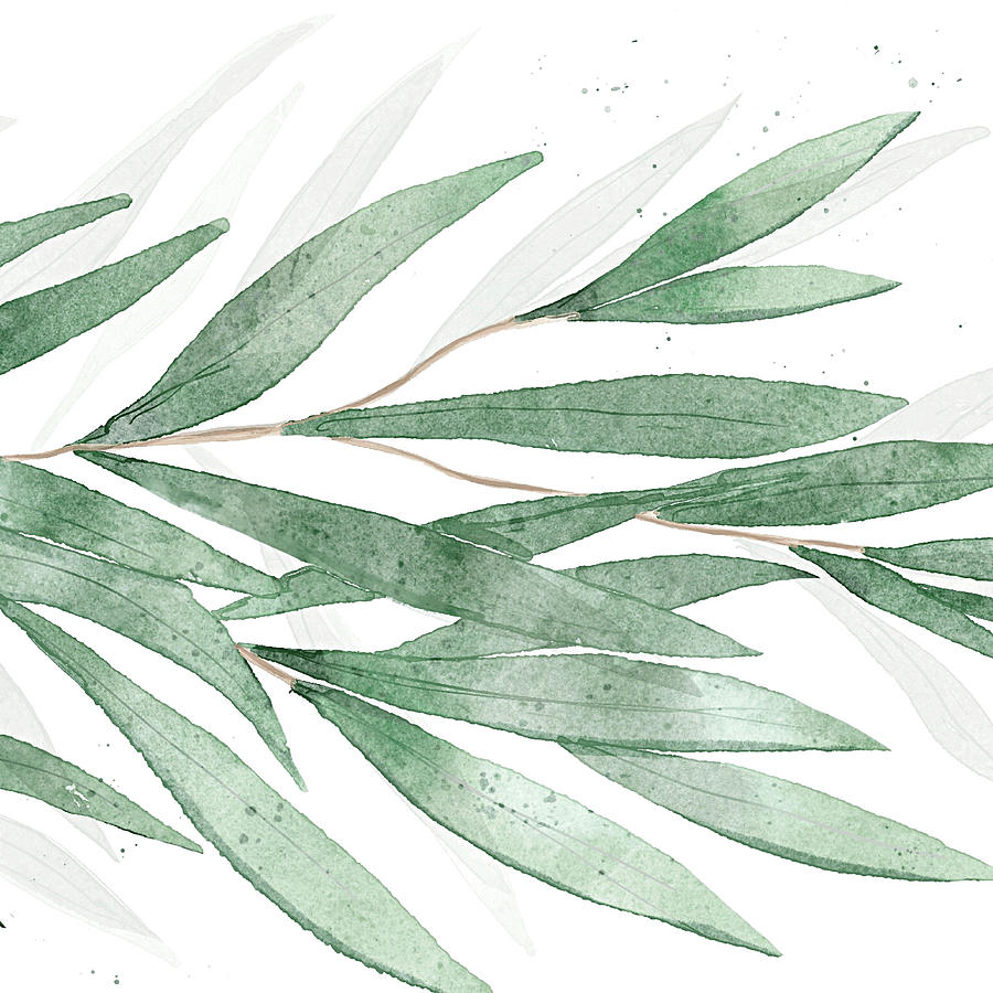 Greenery Botanical Leaves #1 Digital Art by Toni Grote - Fine Art America