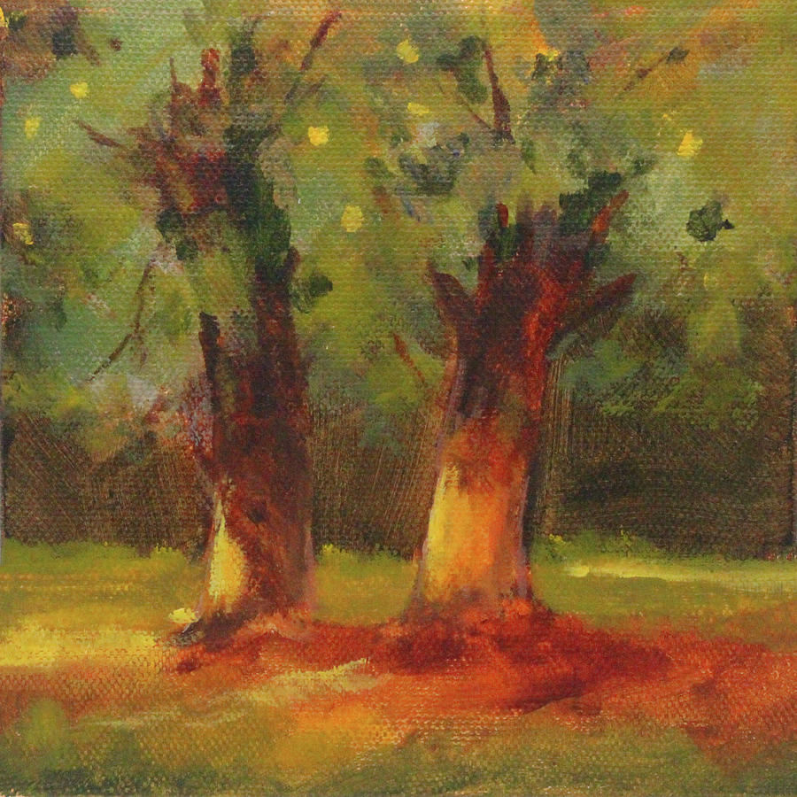 Greenery #1 Painting by Nancy Merkle