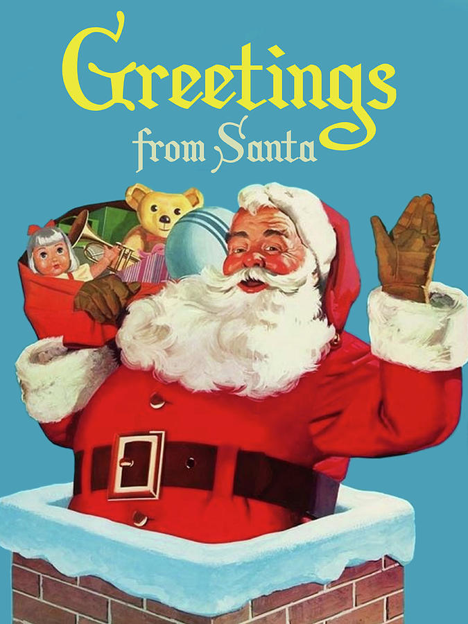 Greetings from Santa #1 Digital Art by Long Shot