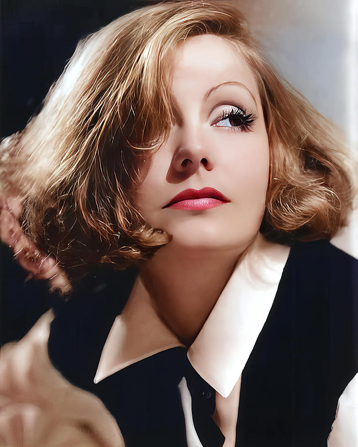 Greta Garbo Portrait 3 Digital Art by Chuck Staley