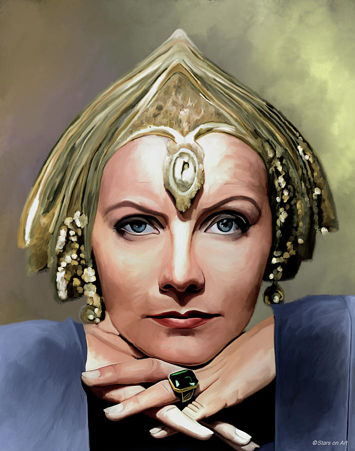 Greta Garbo Portrait Painting