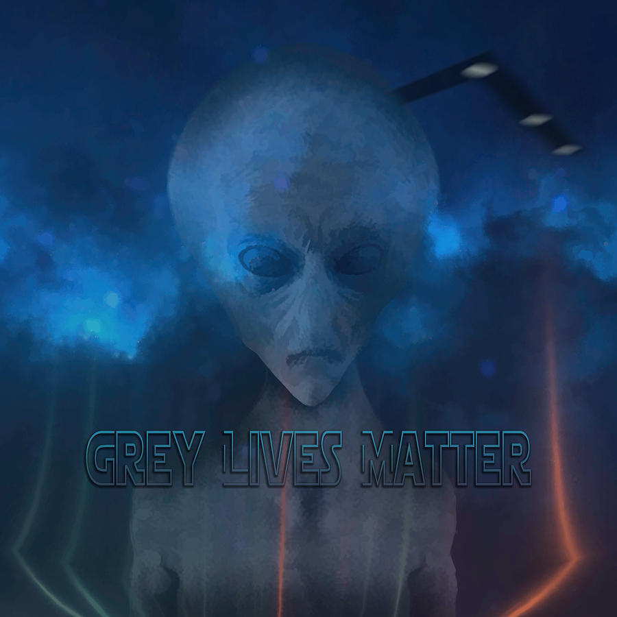 Grey Lives Matter Digital Art by Rick Fisk