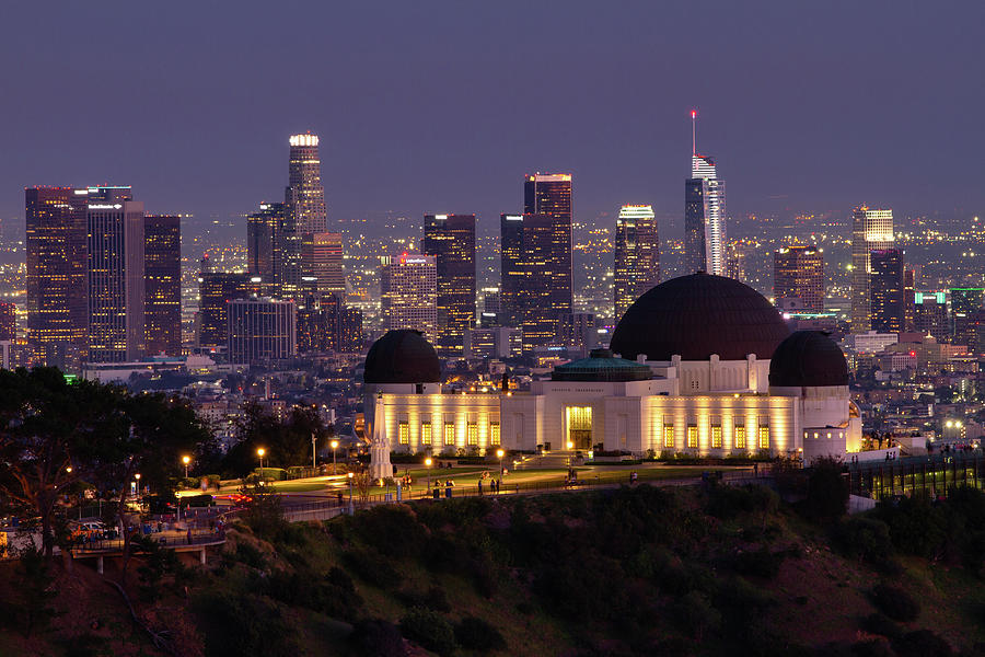 Griffith Observatory with Los Angeles Skyline Photograph by James Brown ...