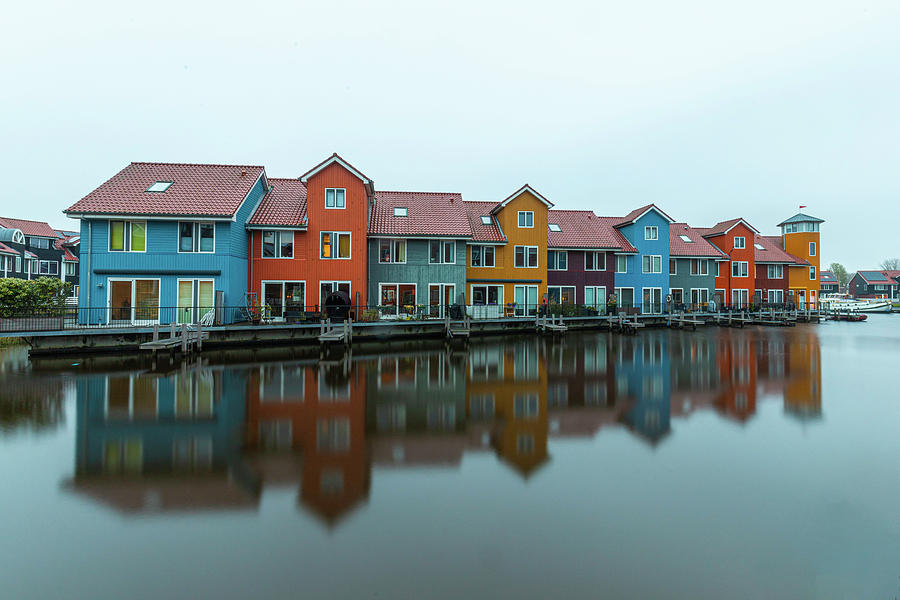 Groeningen colorful houses #1 Photograph by Pietro Ebner