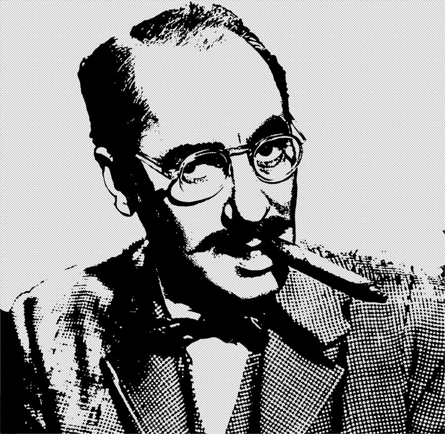 Groucho Marx #1 Digital Art by Roy Pedersen