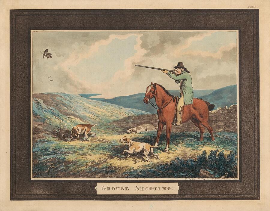 Grouse Shooting  #1 Painting by Samuel Howitt English