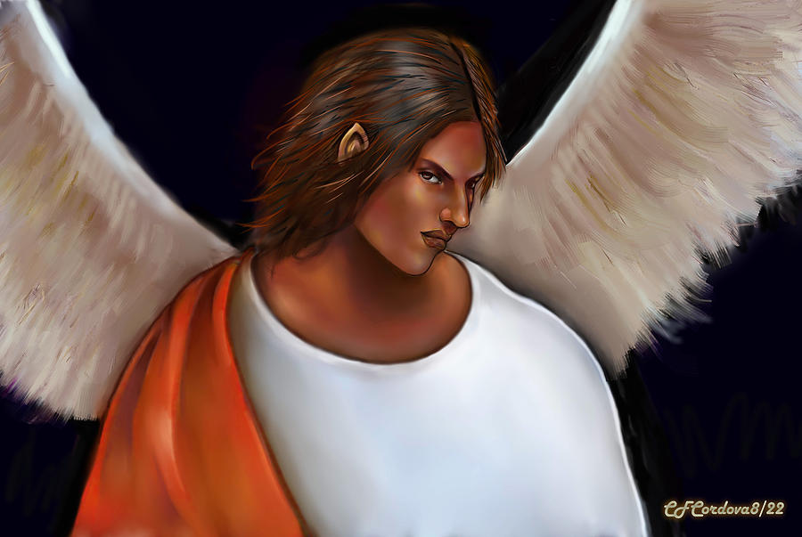 Guardian Angel #2 Digital Art by Carmen Cordova