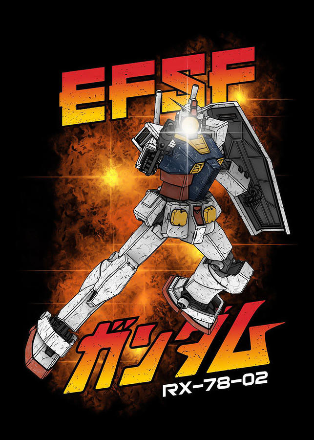 Gundam Efsf Digital Art by Michael Anime