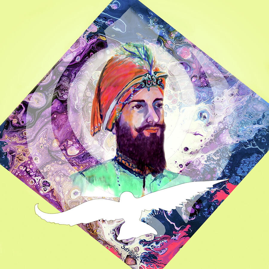 Guru Gobind Singh #1 Painting by Sarabjit Singh