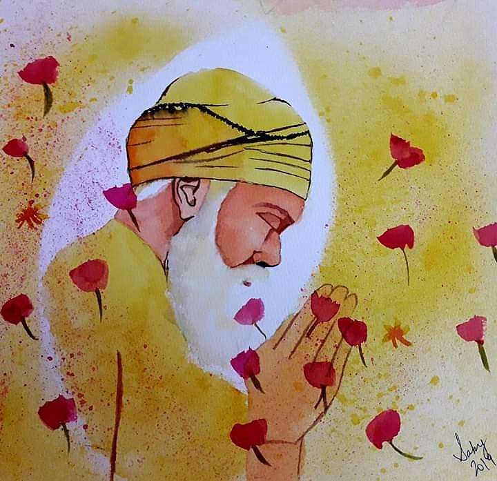 Happy Gurpurab, Guru Nanak Jayanti festival of Sikh celebration background  Stock Vector by ©vectomart 432759884