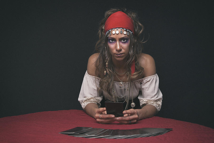 Gypsy Reading Tarot Cards #1 Photograph by Powerofforever