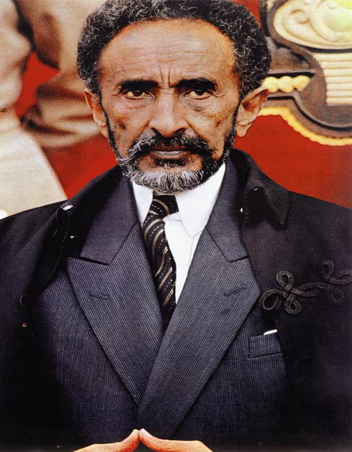 Haile Selassie Portrait Photograph by Restored Vintage Shop - Fine Art ...