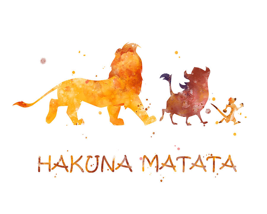 Hakuna Matata Digital Art by Print Center