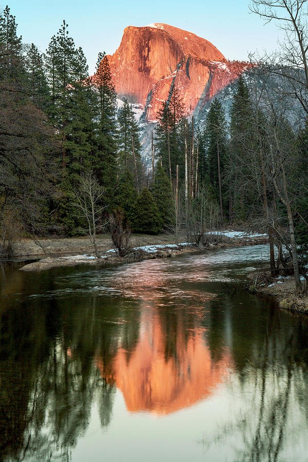 Yosemite National Park Photograph - Half Dome Sunset #1 by Her Arts Desire