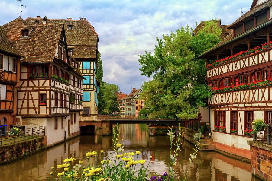 Half-timbered houses in Petite France, Strasbourg, France #1 Photograph by Elenarts - Elena Duvernay photo