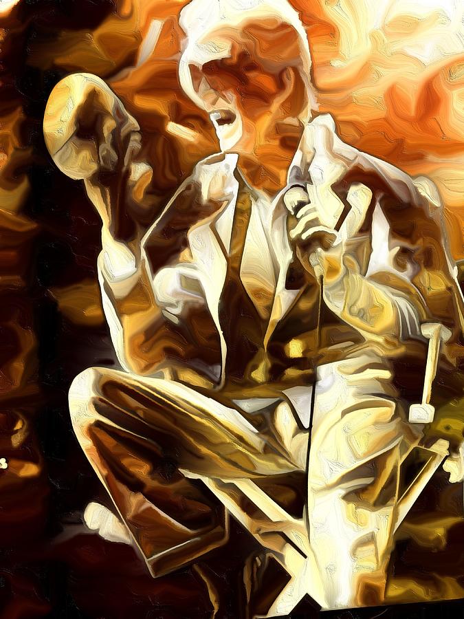 Hamlet Bowie #1 Mixed Media by Bencasso Barnesquiat