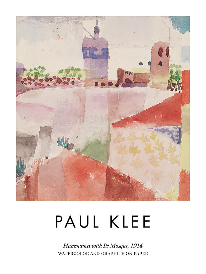 Paul Klee Painting - Hammamet with Its Mosque #1 by Murellos Design