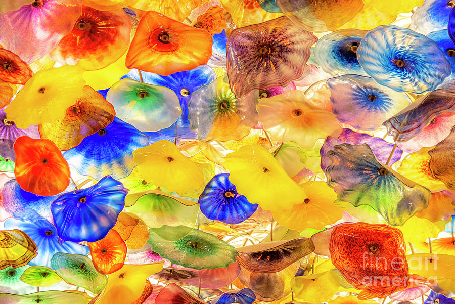 Hand blown Glass Ceiling in the Bellagio Hotel and Casino Lobby, Photograph by FeelingVegas Wall Art and Prints