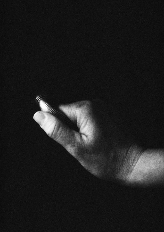 Hand, close-up, b&w #1 Photograph by Laurent Hamels