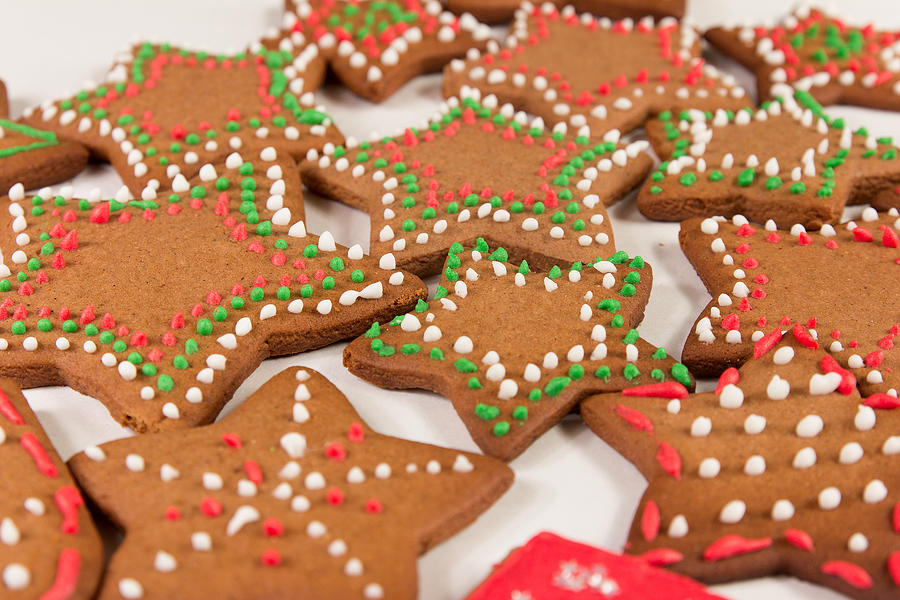 Handmade decorated ginger cookies #1 Photograph by Dreamhelg